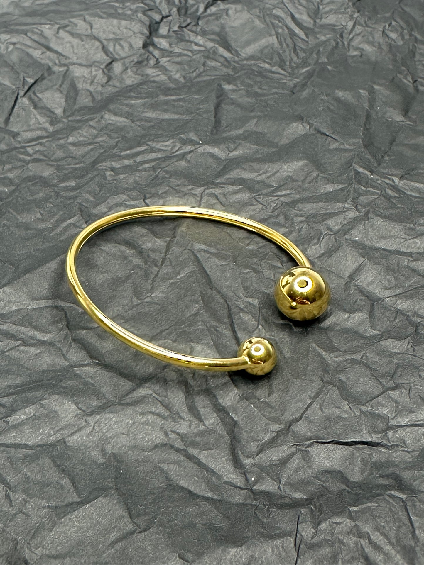 Duo Sphere Bangle Gold