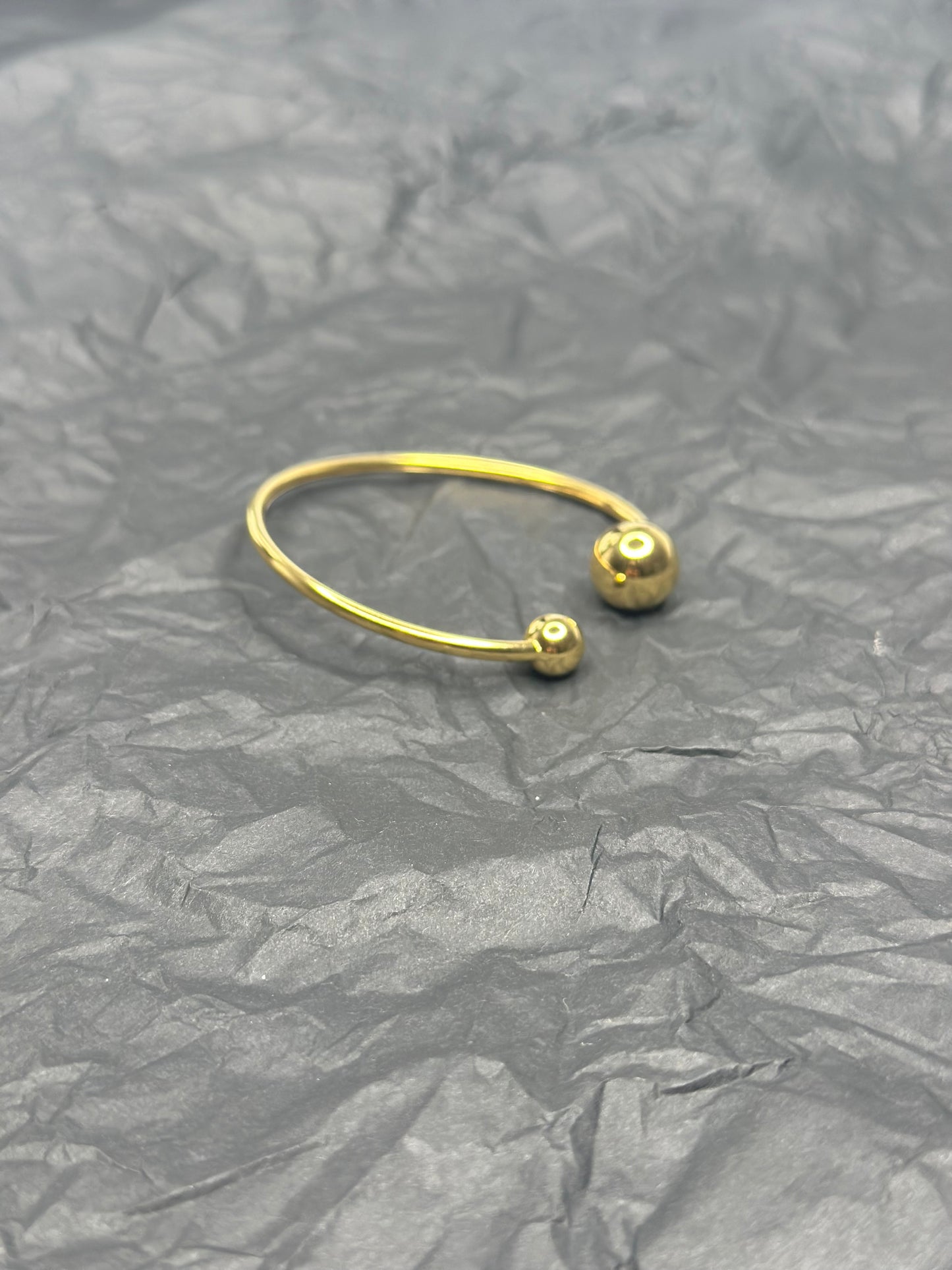 Duo Sphere Bangle Gold