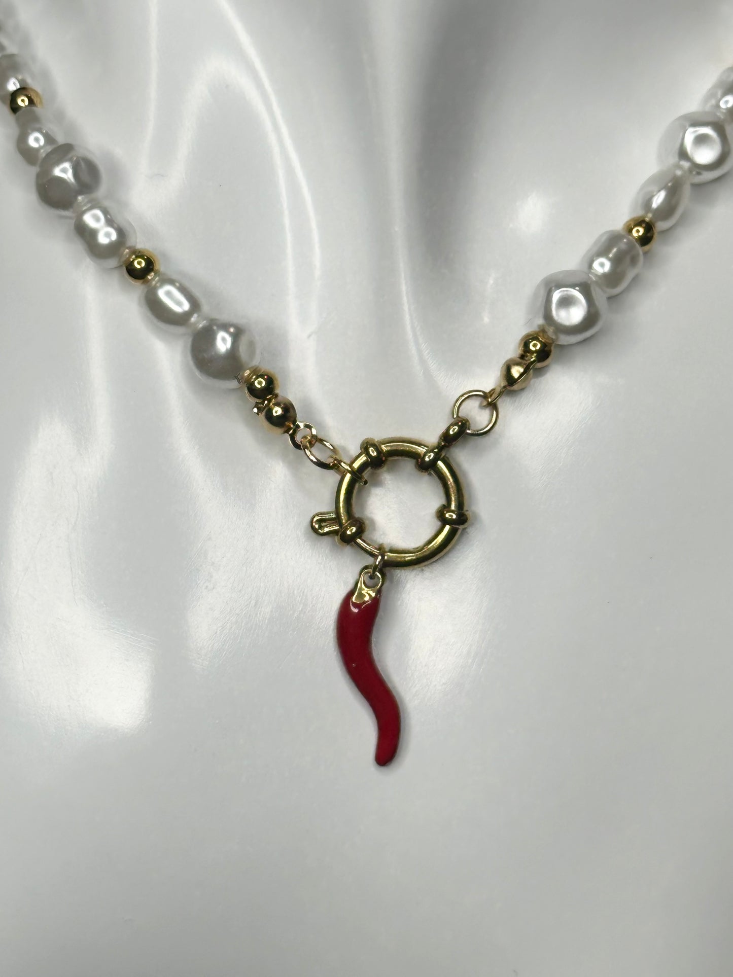 Costa Necklace (Red Cornicello)