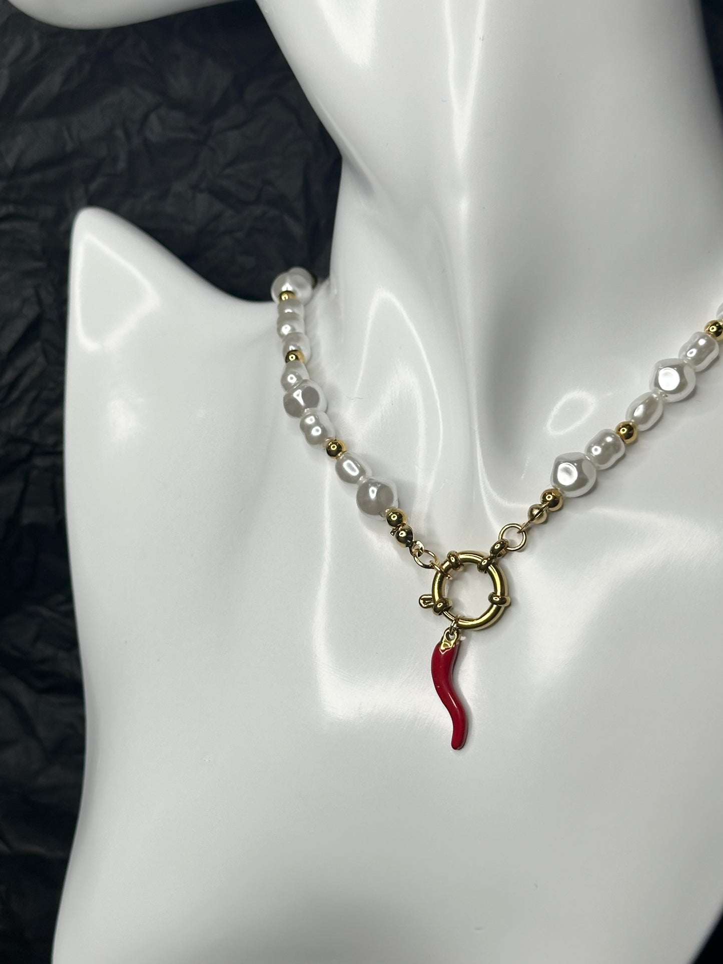 Costa Necklace (Red Cornicello)