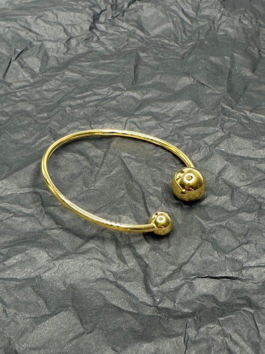 Duo Sphere Bangle Gold