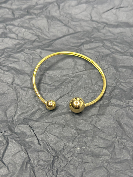 Duo Sphere Bangle Gold
