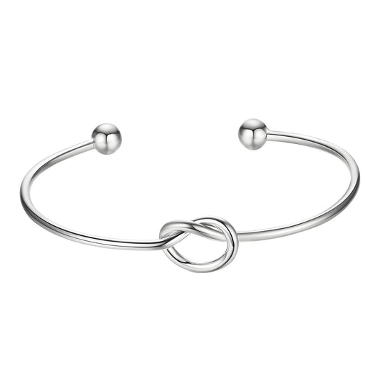 Knot Bangle Silver