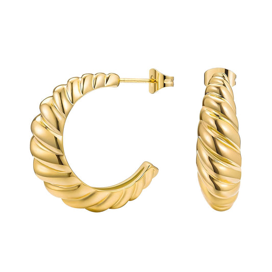 Croissant Earrings Gold