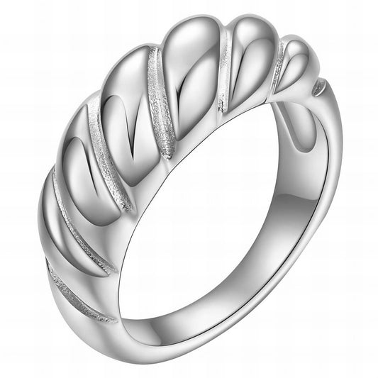 Croissant Ring Silver