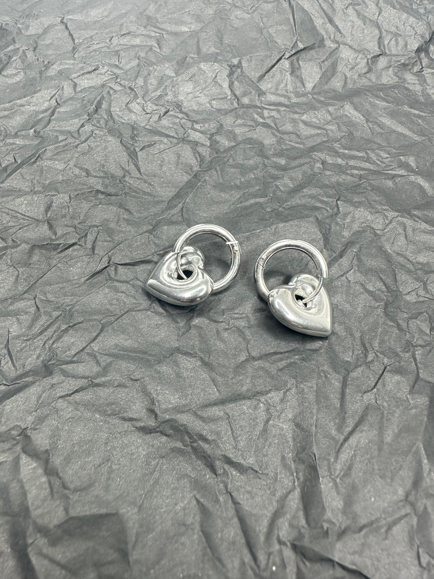 Love Locked Earrings Silver