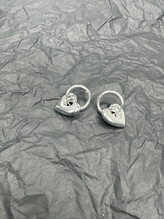 Love Locked Earrings Silver