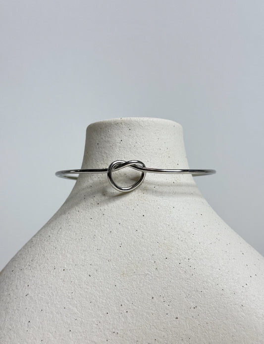 Knot Bangle Silver