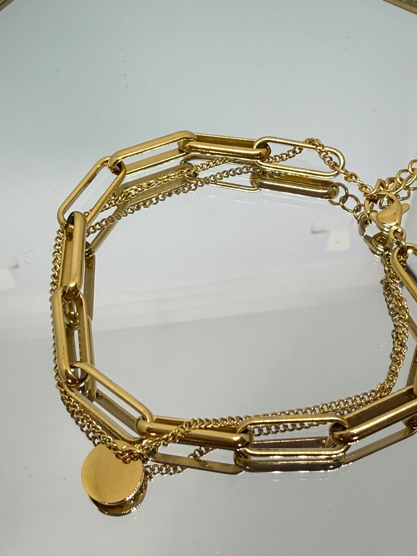 Dual link Bracelet Gold